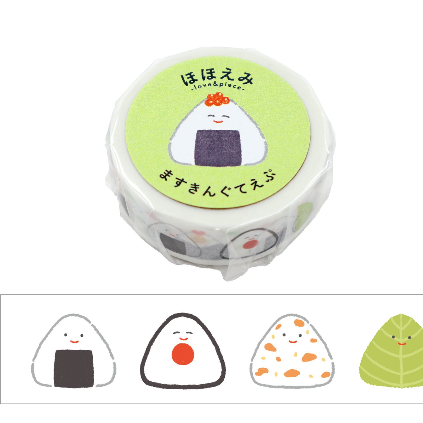 Worldcraft紙膠帶 和風微笑系列 飯糰