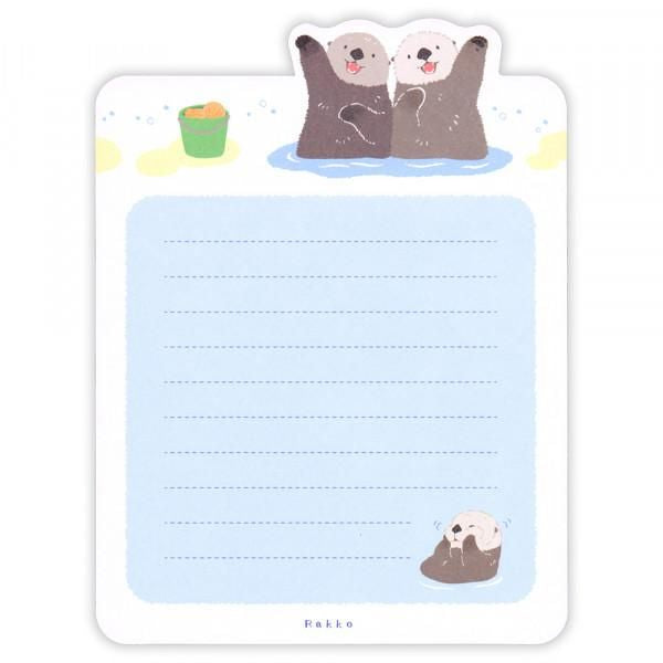 NB社 ZOOm in Animals 信紙套裝 海獺
