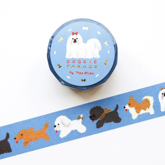 表現社 多田玲子紙膠帶 DOGGIE PARADE