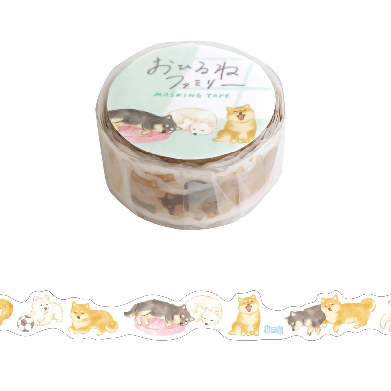 Mindwave 午睡家族紙膠帶 柴犬柴田家