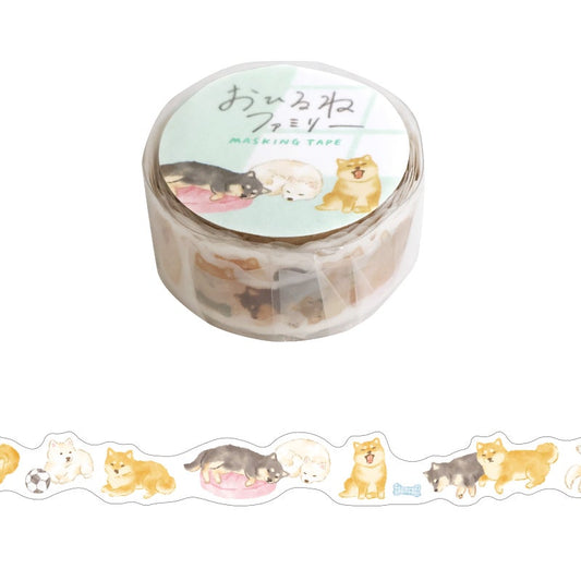 Mindwave 午睡家族紙膠帶 柴犬柴田家