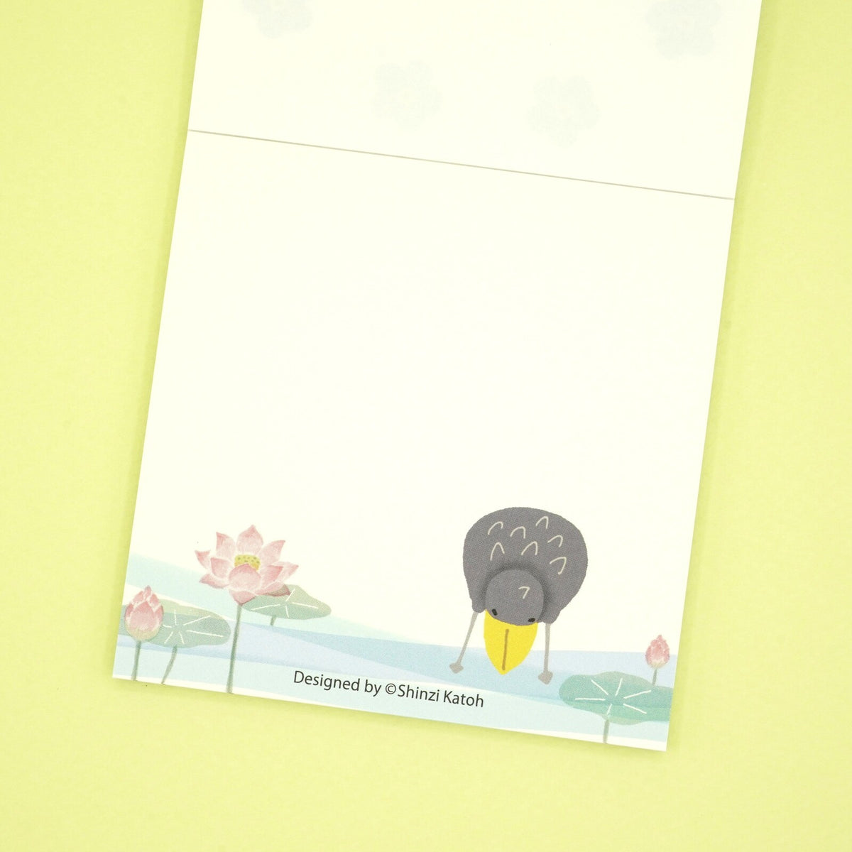 木野瀨印刷 絶滅危惧種memo pad 鯨頭鸛