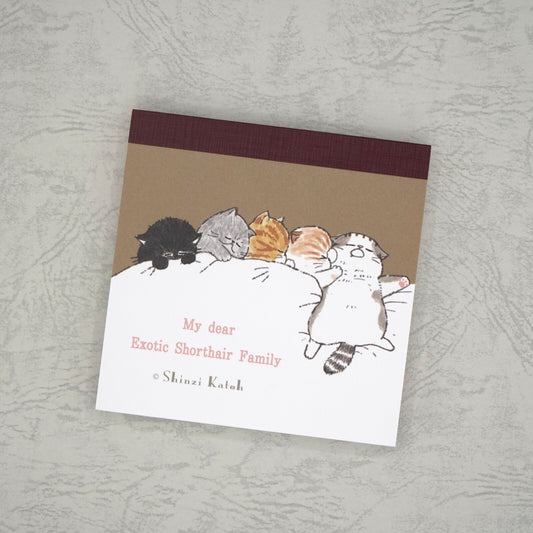 木野瀨印刷 My dear cats memo pad 睡覺貓