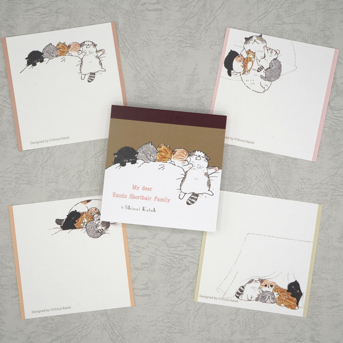 木野瀨印刷 My dear cats memo pad 睡覺貓