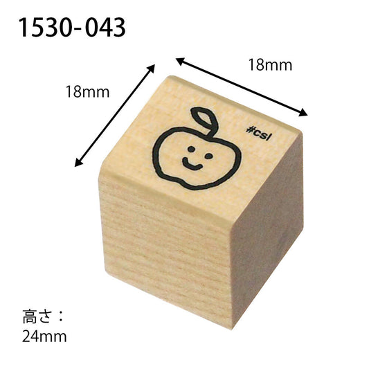 Kodomo no kao木印章 蘋果