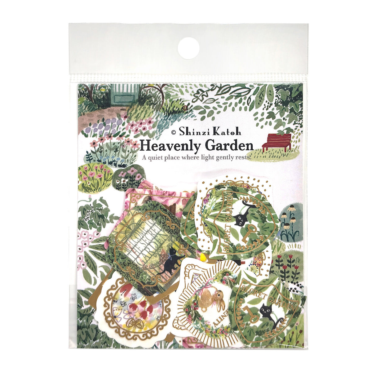 シール堂 Shinzi Katoh加藤真治 flake sticker Heavenly Garden