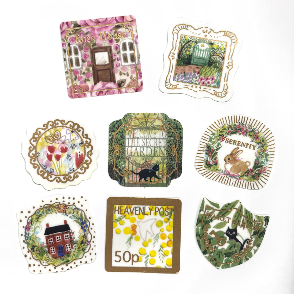 シール堂 Shinzi Katoh加藤真治 flake sticker Heavenly Garden