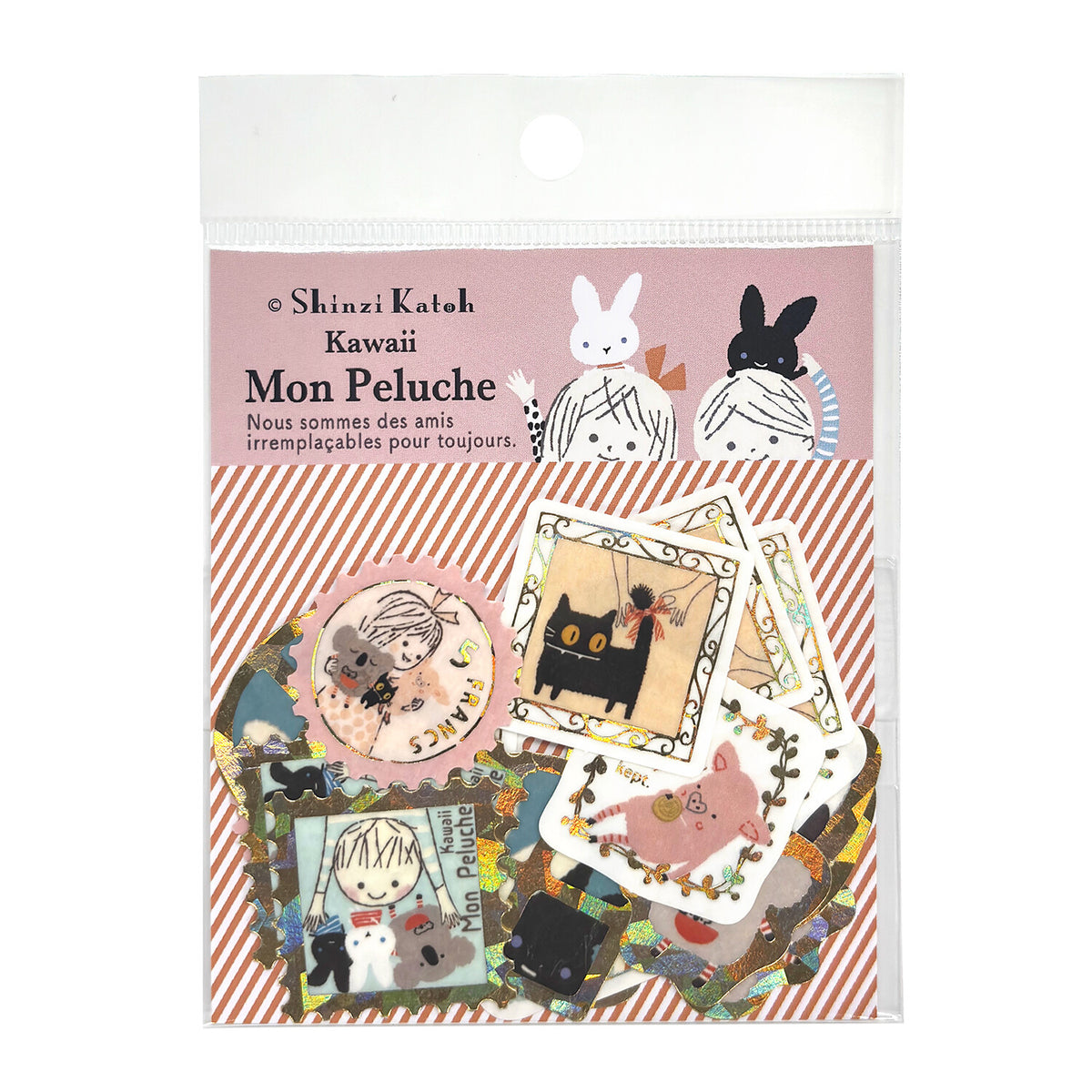 シール堂 Shinzi Katoh加藤真治 flake sticker Mon Peluche