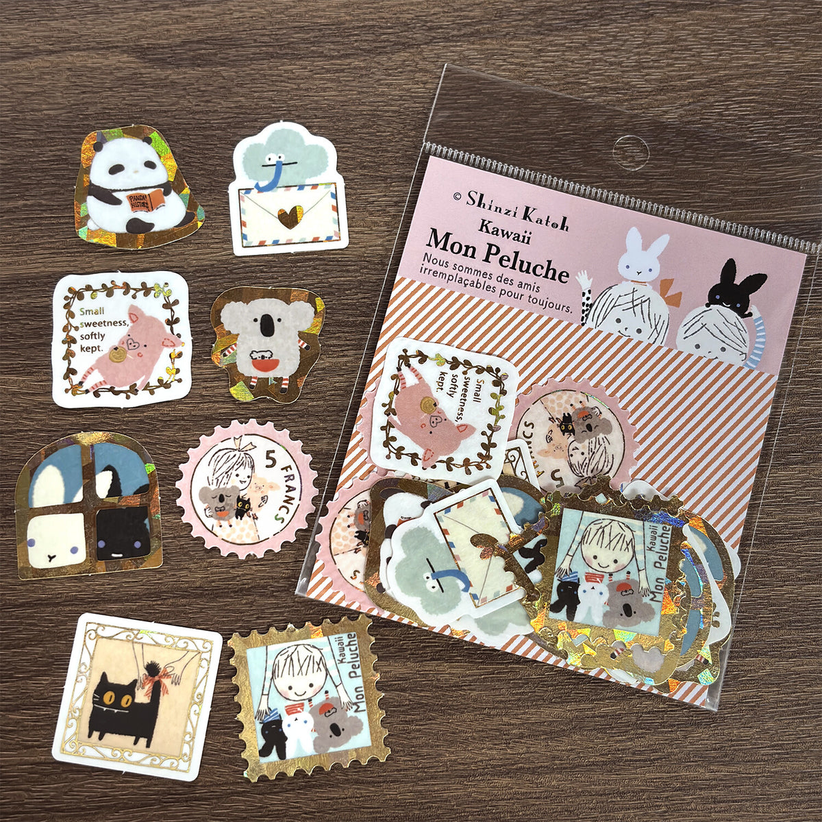 シール堂 Shinzi Katoh加藤真治 flake sticker Mon Peluche