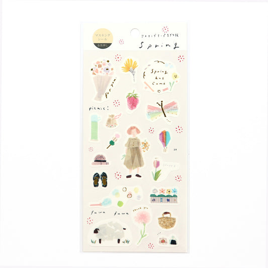 SAIEN 田村美紀監修 貼紙 spring(金箔）