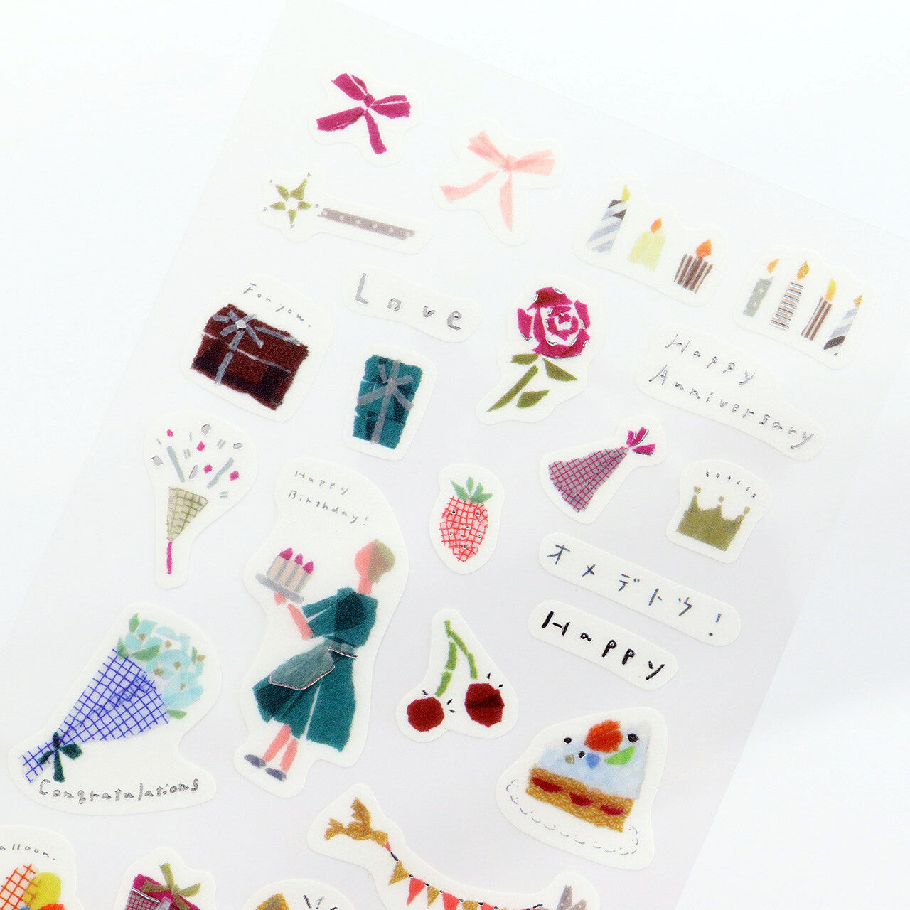 SAIEN 田村美紀監修 貼紙 anniverary(銀箔）