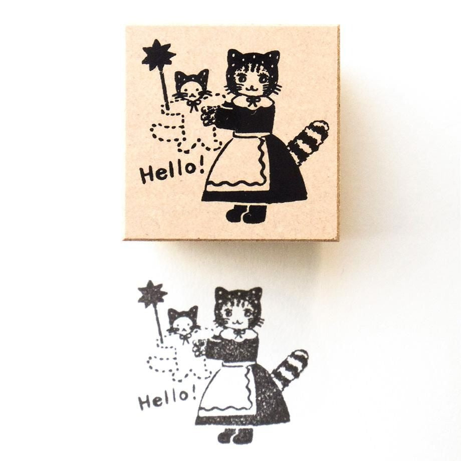 表現社 布川愛子設計印章 Hello