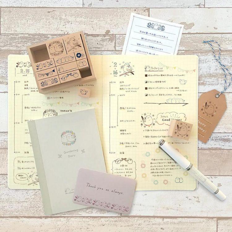 日本Beverly 長尾山雀印章set