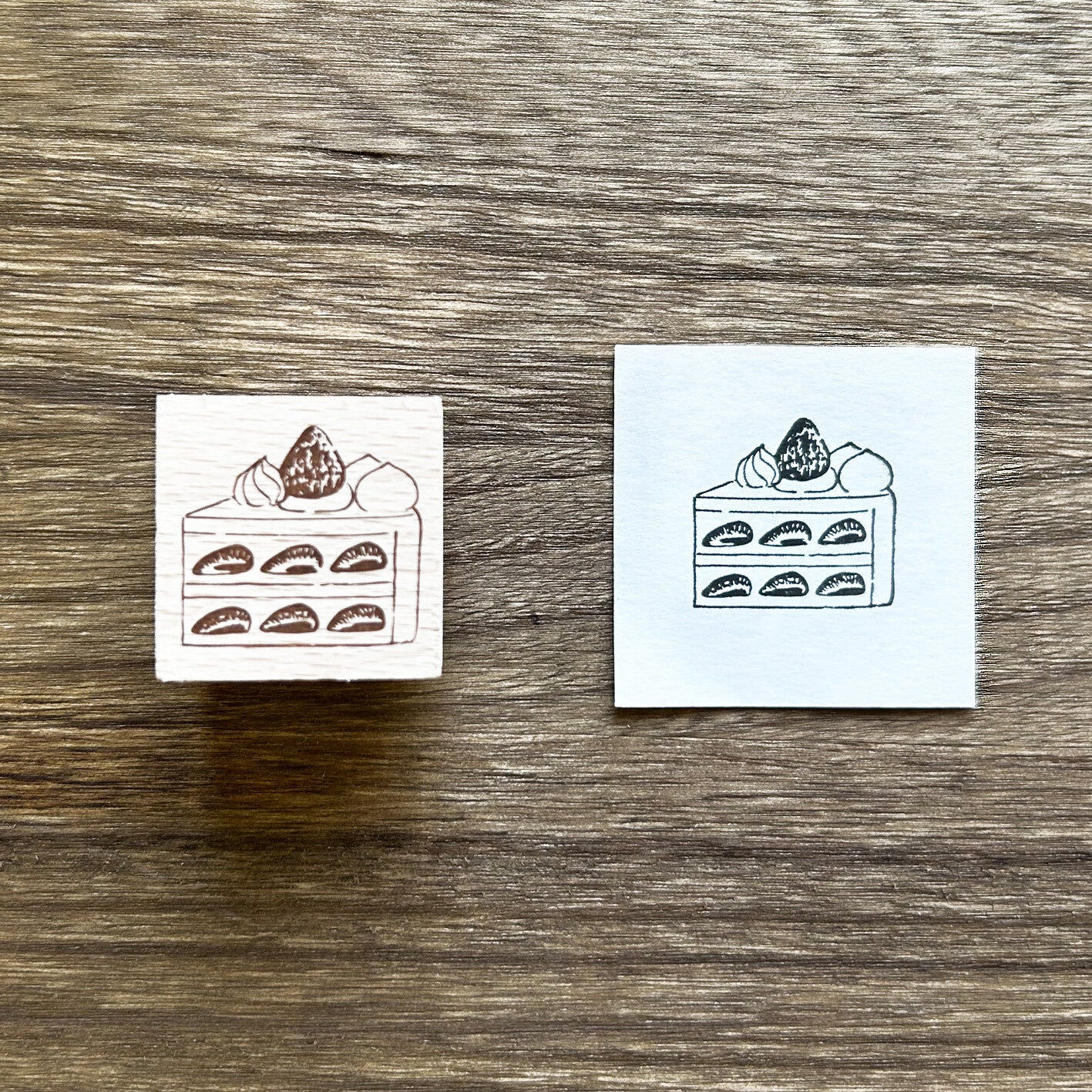 Arte木印章 蛋糕
