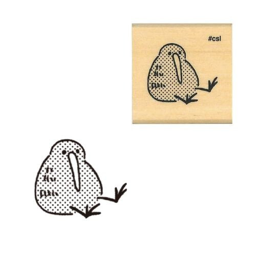 Kodomo no kao木印章 奇異鳥坐