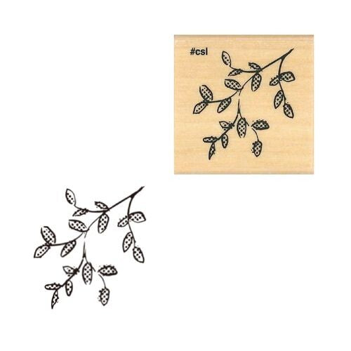 Kodomo no kao木印章 枝葉