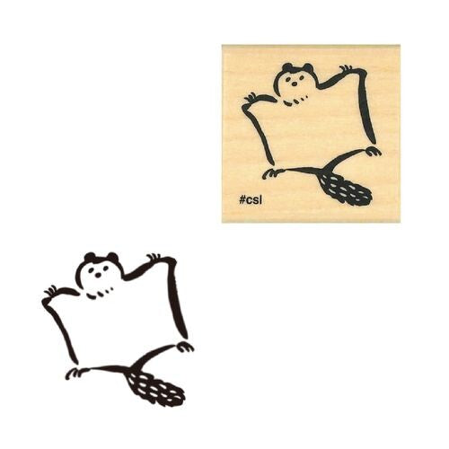 Kodomo no kao木印章 飛鼠