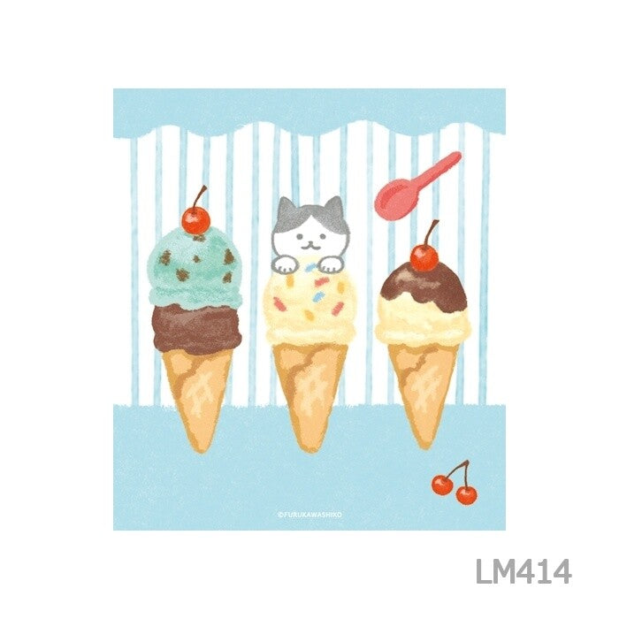 古川紙工 4designs memo pad 貓和雪糕