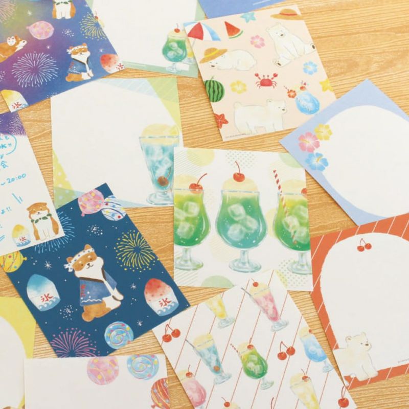 古川紙工4designs memo pad 柴犬和祭典