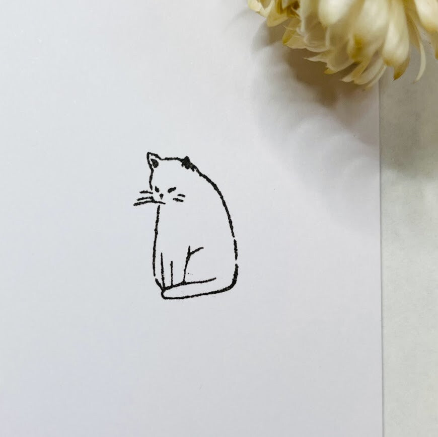 森田印房 印章 低頭貓