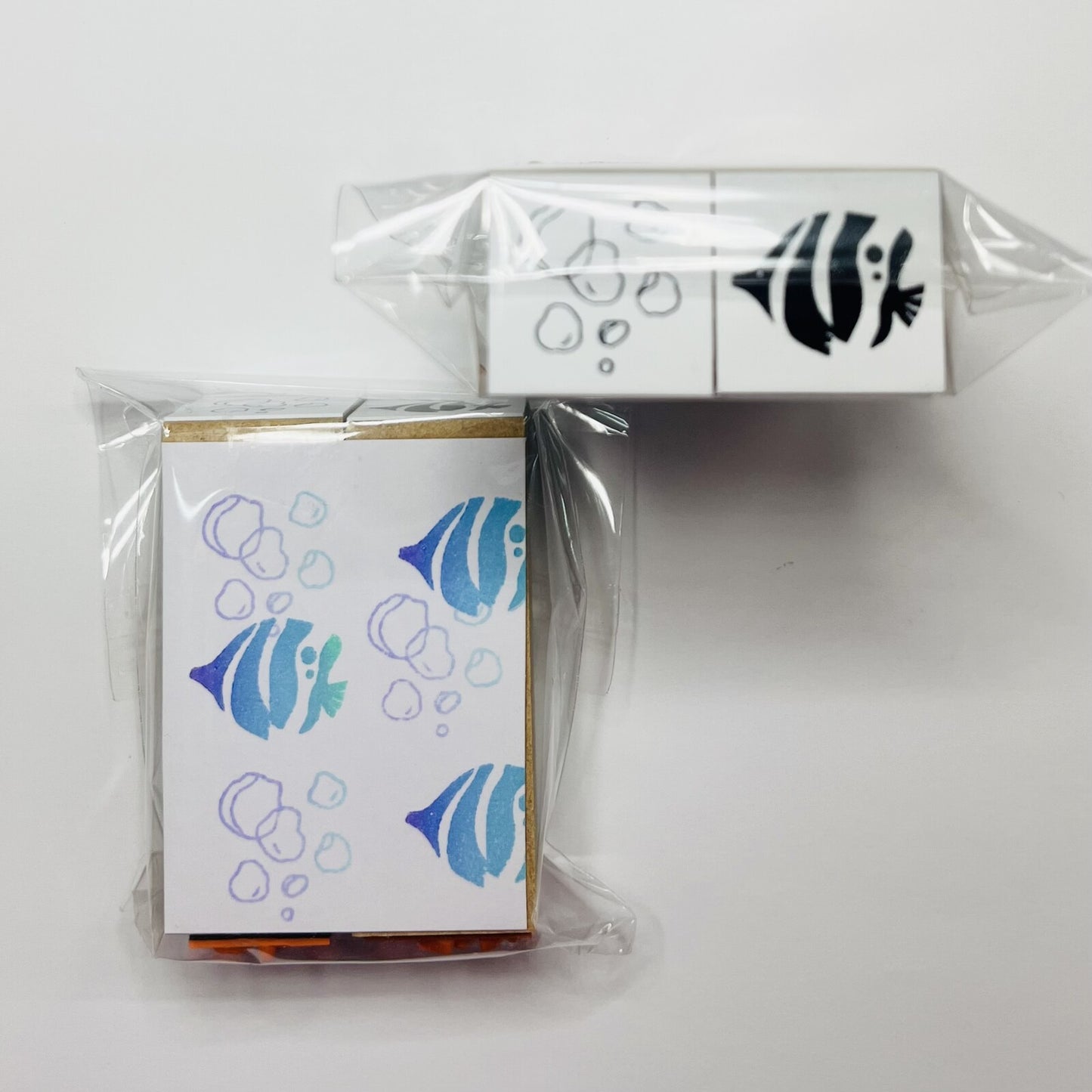 森田印房 印章 熱帶魚和泡泡(兩個裝)