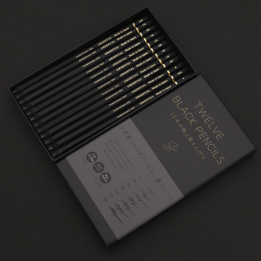 Twelve Black Pencil