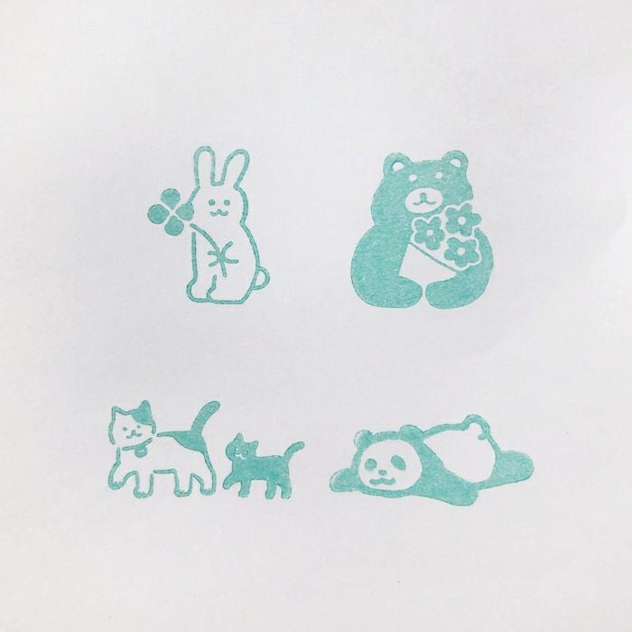 「日本限定」古川紙工 印章set 各種動物