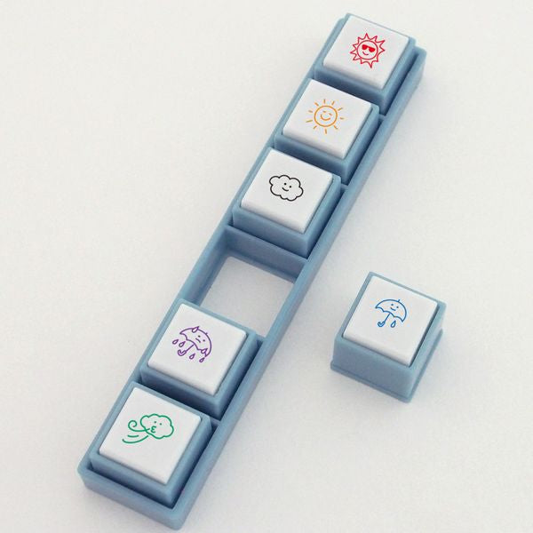 Pochitto pick手帳印章 6合1 天氣