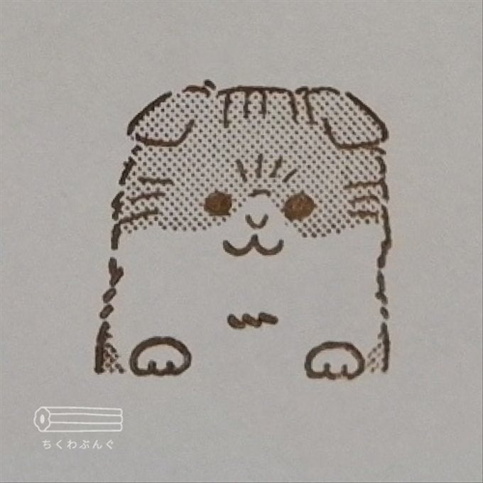 chikuwa bungu印章 蘇格蘭折耳貓