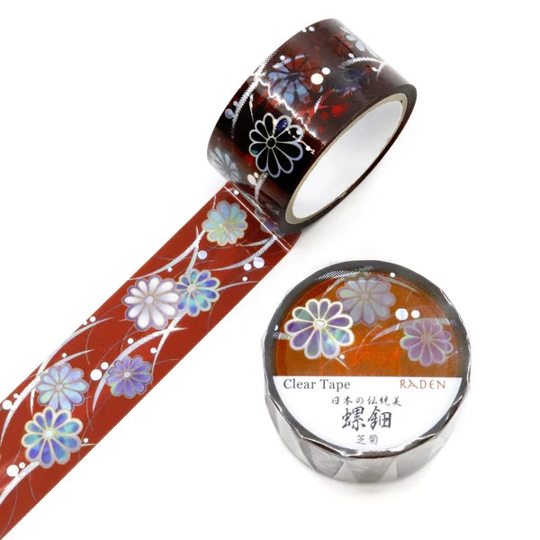 SAIEN Clear tape 螺鈿系列 芝菊