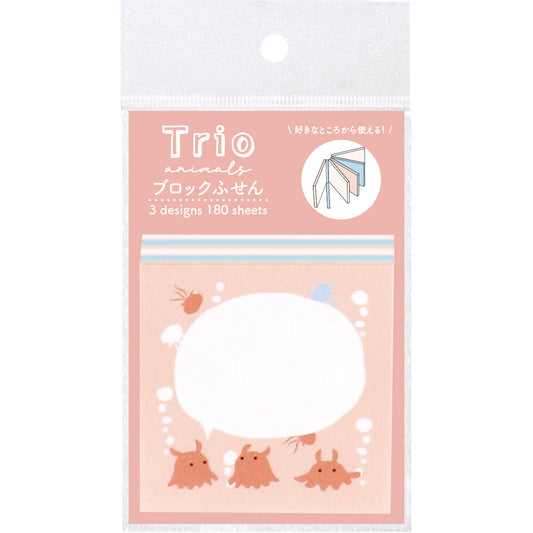 LABCLIP Trio block memo 章魚(有黏力)