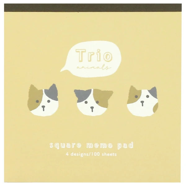 LABCLIP Trio memo pad 三色貓