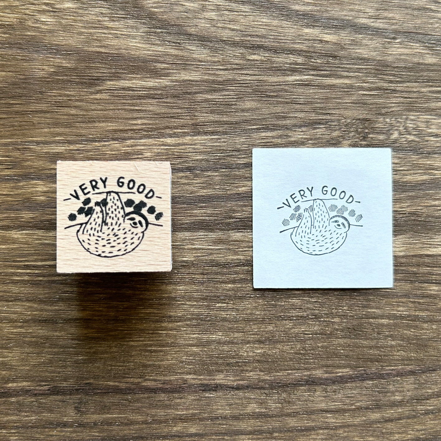 Arte木印章 樹懶