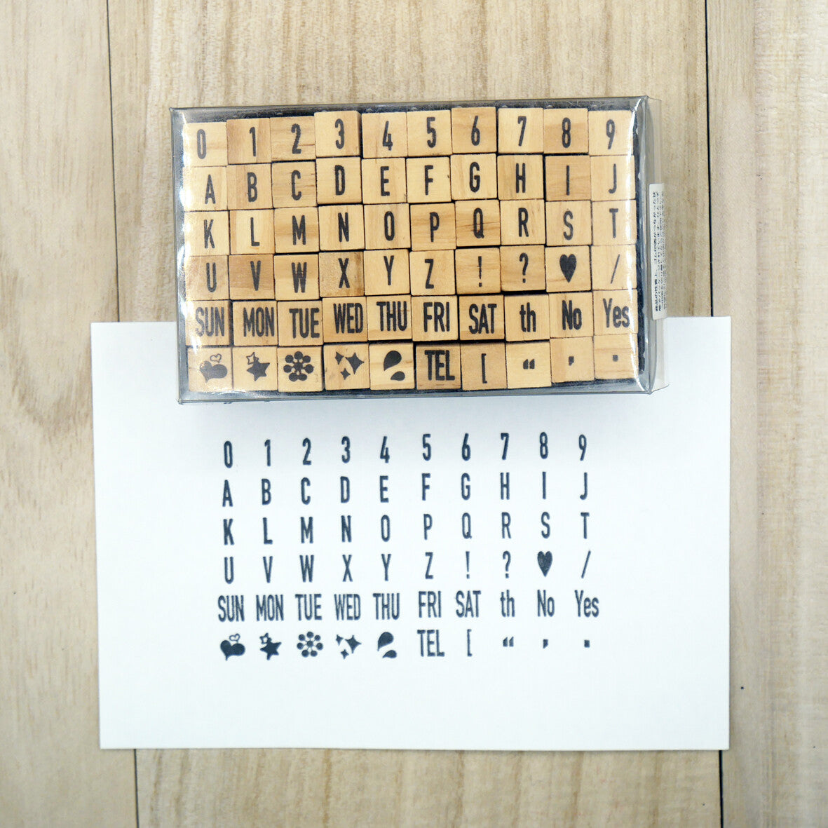 Arte木印章 字母