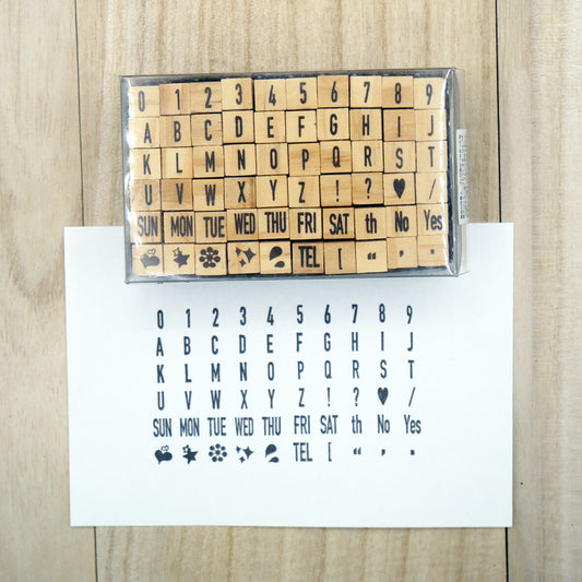 Arte木印章 字母