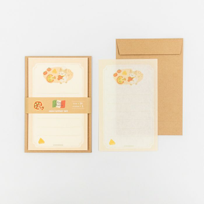 古川紙工小信箋 Pizza貓