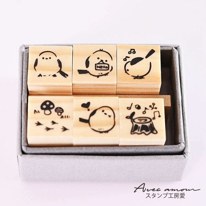 日本印章工房 印章 長尾山雀套裝