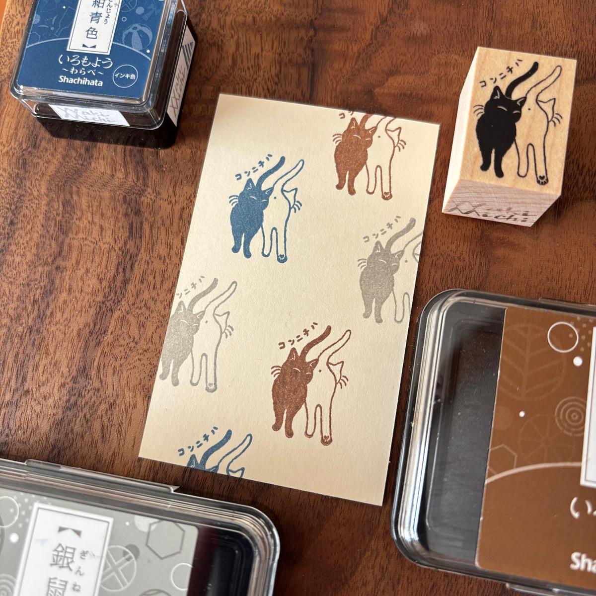 wakimichistamp印章 貓咪你好