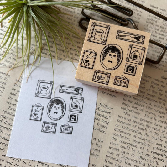 wakimichistamp印章 貓貓相框