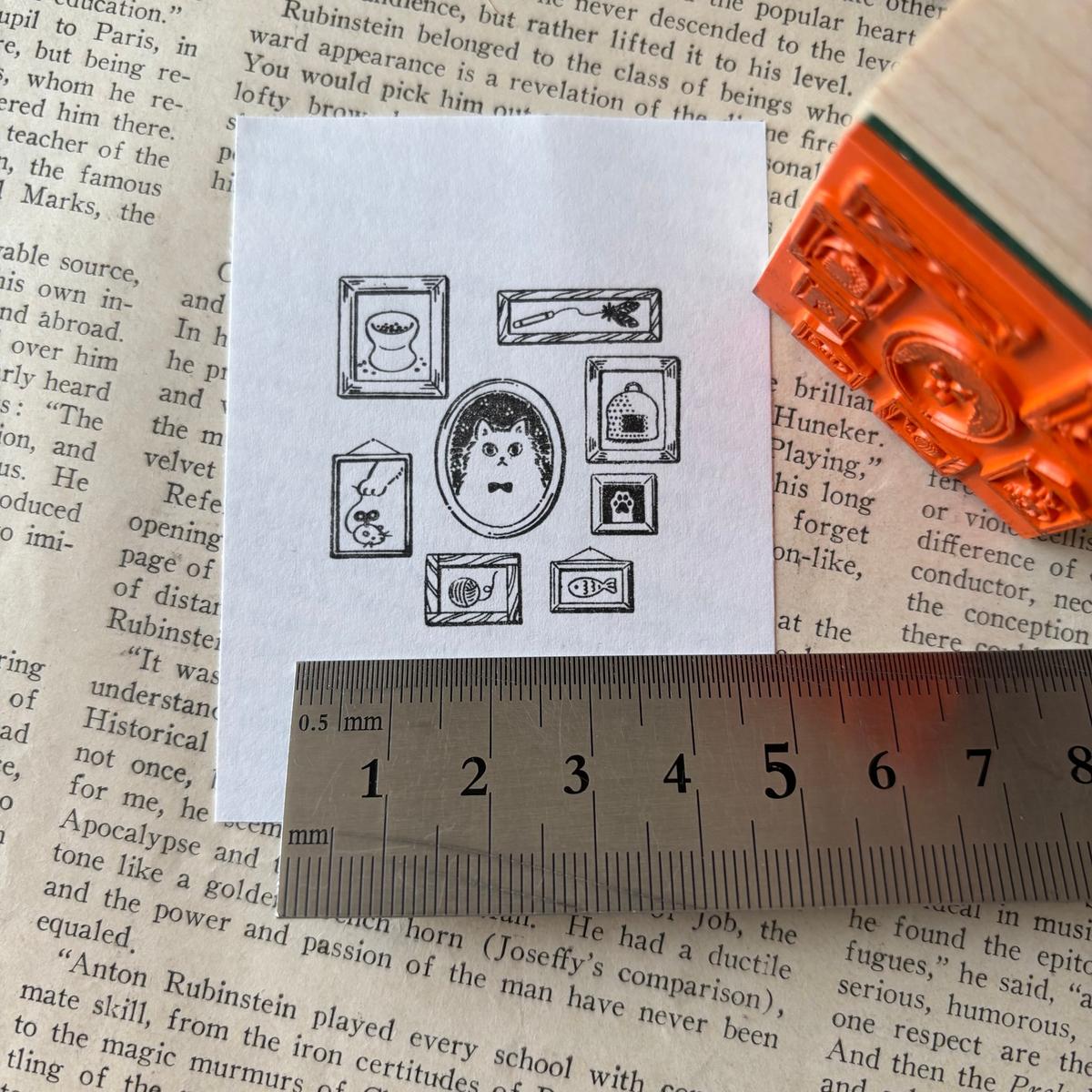 wakimichistamp印章 貓貓相框