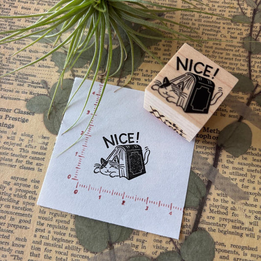 wakimichistamp印章 三色貓nice