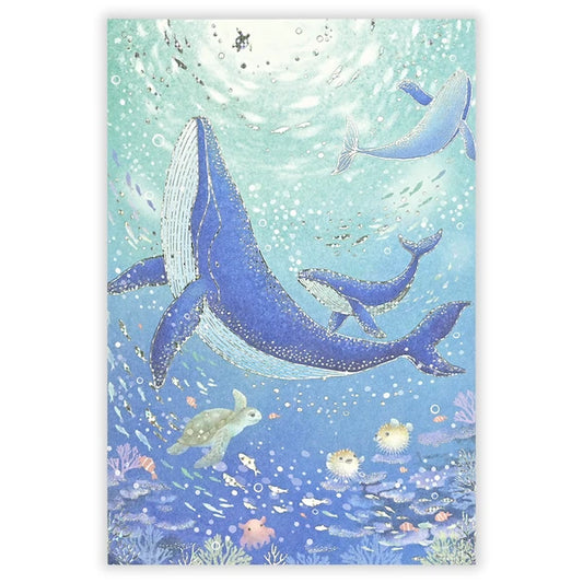 NB社 金箔明信片 鯨魚