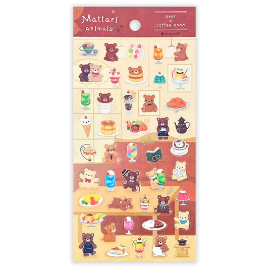 NB社 mattari系列貼紙 熊和純喫茶