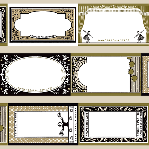 Rakui Hana x 手紙社 roll memo Classic Label