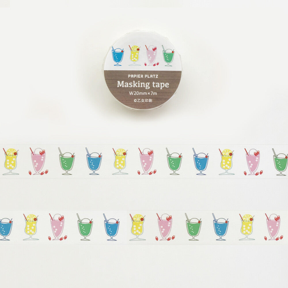 Papier platz 乙女印刷紙膠帶 喫茶乙女