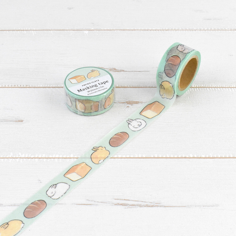 Papier platz 森山しなこ紙膠帶　兔麵包