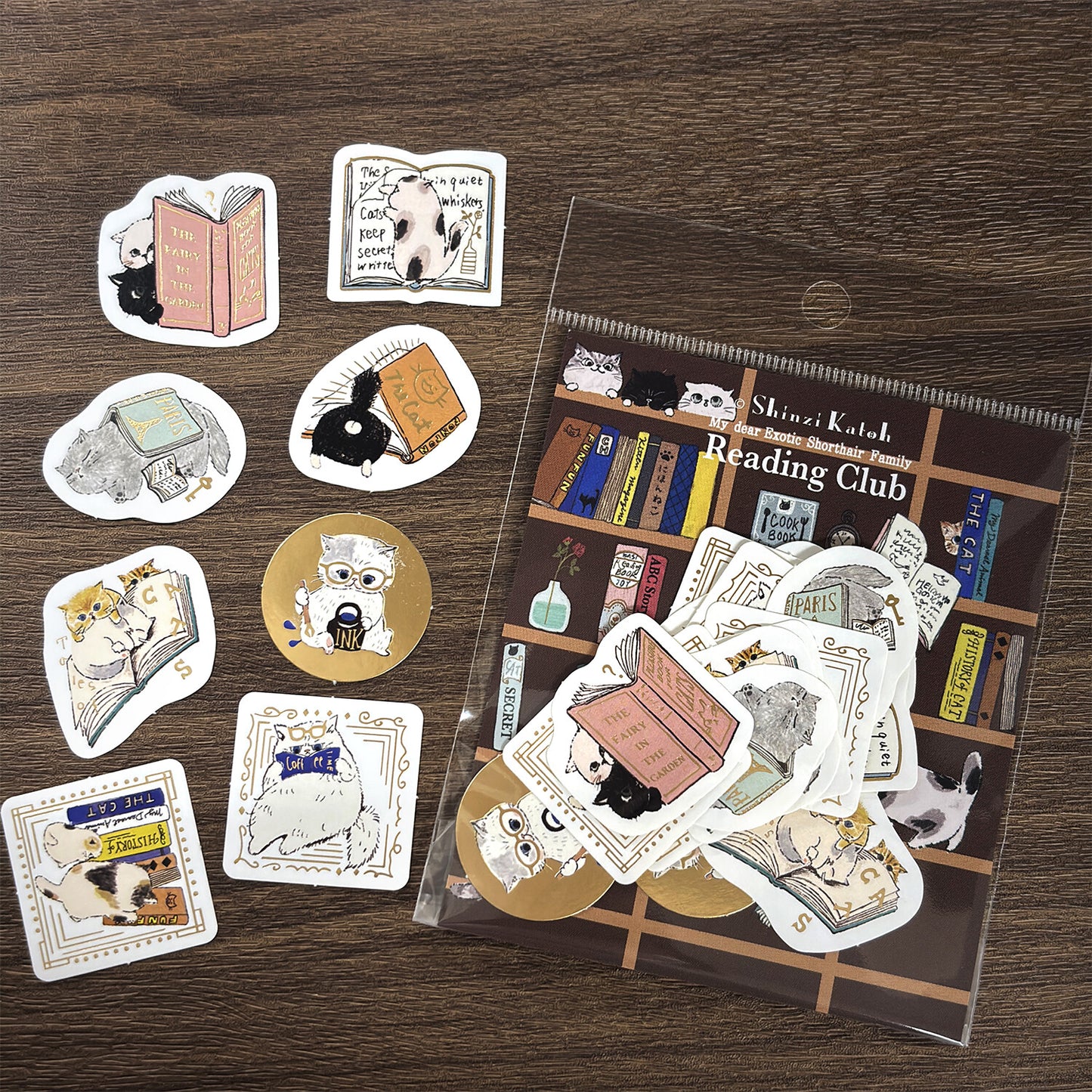 シール堂 Shinzi Katoh加藤真治 flake sticker Reading club