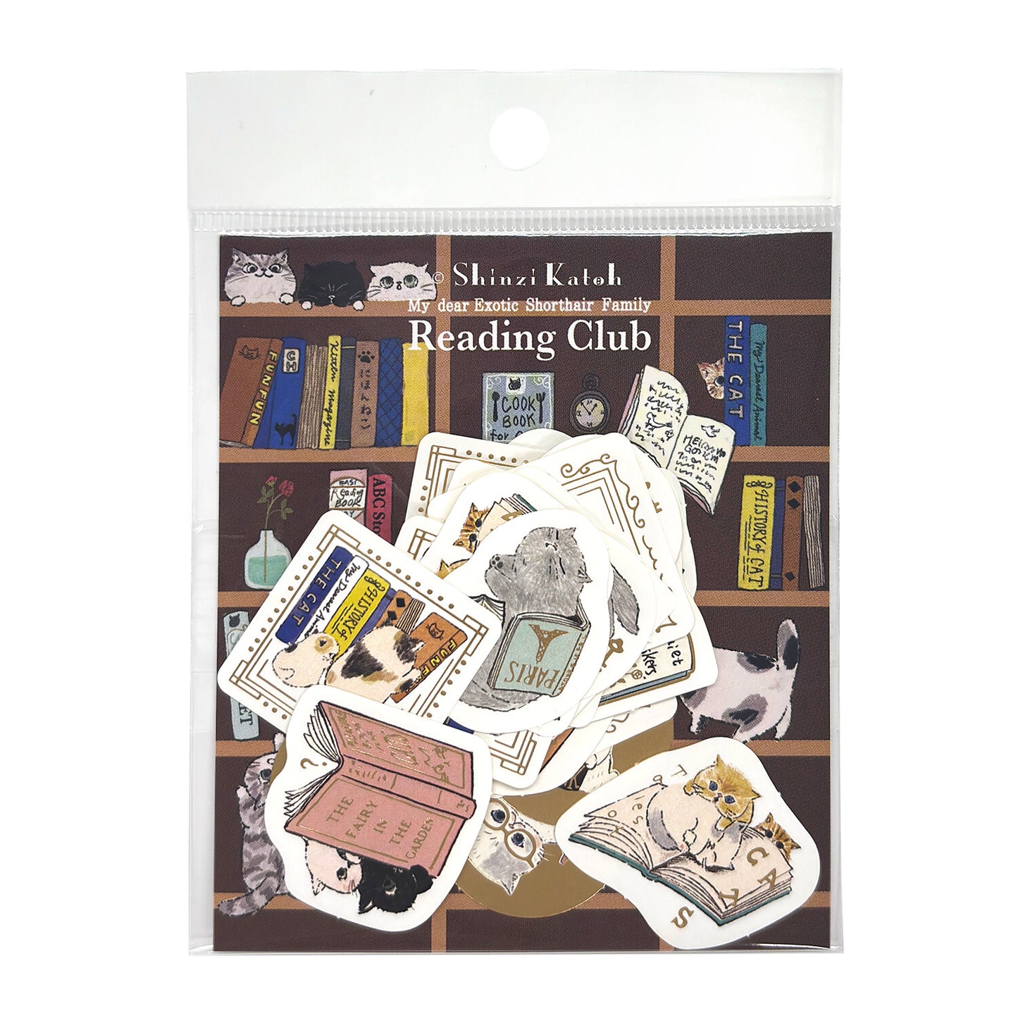 シール堂 Shinzi Katoh加藤真治 flake sticker Reading club