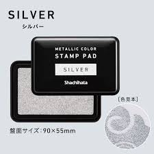 Shachihata寫吉達 銀色印台