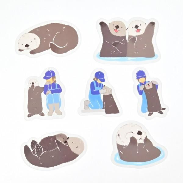 NB社 ZOOm in Animals貼紙 Flake sticker 海獺